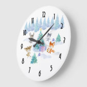 Dansende Waterverf met Kerstmis bij bosdieren Grote Klok (Hoek)