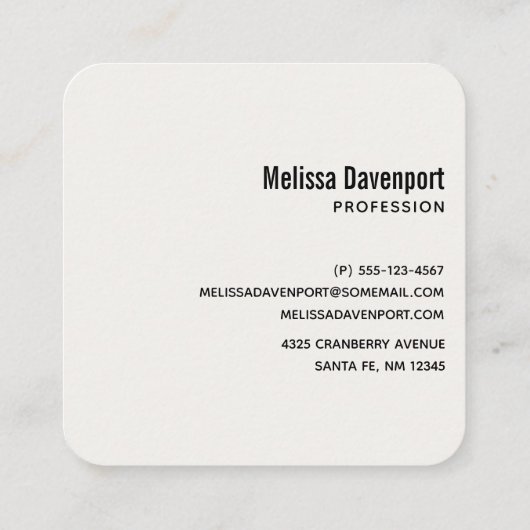 Dansende Waterverf met Kerstmis bij bosdieren Vierkante Visitekaartje (Achterkant)