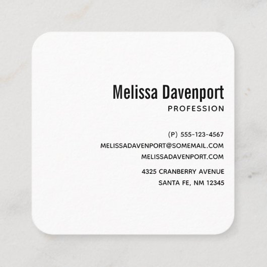 Dansende Waterverf met Kerstmis bij bosdieren Vierkante Visitekaartje (Achterkant)