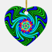 dansende werveling keramisch ornament (Voorkant)