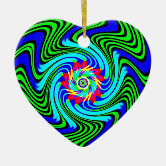 dansende werveling keramisch ornament (Voorkant)