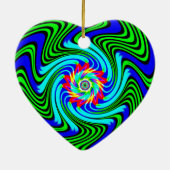 dansende werveling keramisch ornament (Achterkant)