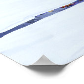 Dansende witte kranen poster (Hoek)