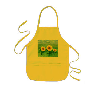 Dansende zonnebloemen Childrens Apron Kinder Schort