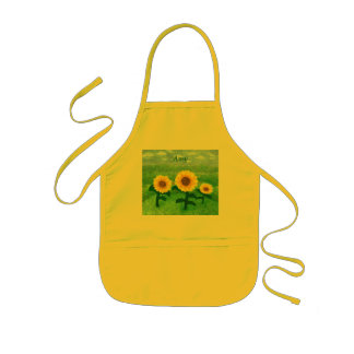 Dansende zonnebloemen Childrens Apron Kinder Schort