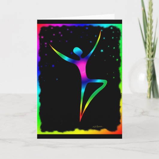 Danser 1 van de regenboog kaart (Voorkant)