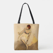Danser aanpassen van haar slipper, Degas Art Draagtas (Achterkant)