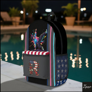 Danser Americana Monogram Rugzak Neon Spetters