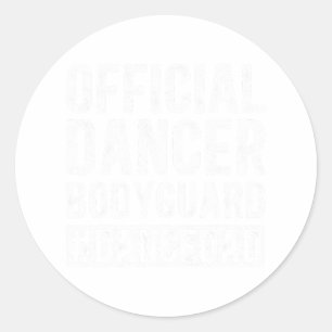 Danser bodyguard Dans vader van een danser Vader D Ronde Sticker