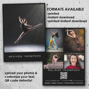 Danser Choreograaf Comp Kaart 5 Foto QR Code