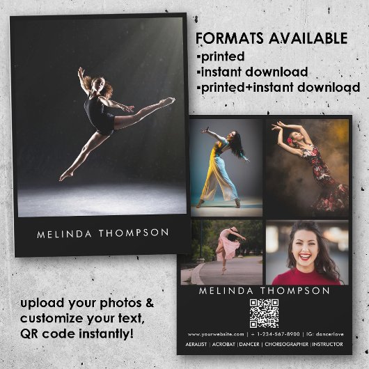Danser Choreograaf Comp Kaart 5 Foto QR Code