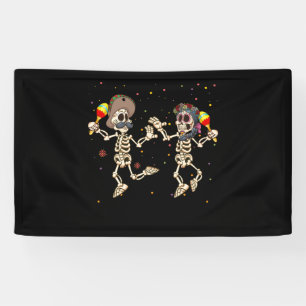 Danser Dode Dag Vrouwen Dia De Los Muertos Spandoek