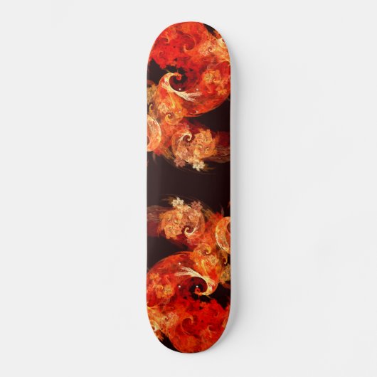 Danser Feux de feu Art Abstrait Skateboard (Recto)