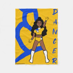 Danser Fleece Deken Geel & Blauw