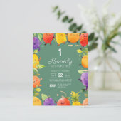 Danser Fruit Anniversaire Invitation (Debout devant)