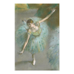 Danser in Green Edgar Degas Foto Afdruk
