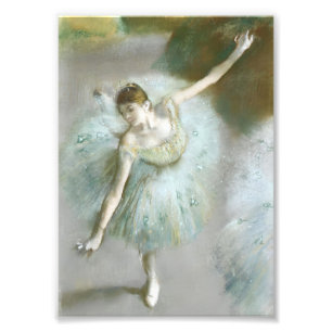 Danser in Groene Degas, Kunst Foto Afdruk