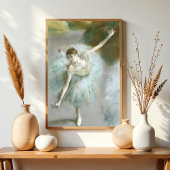 Danser in Groene Degas, Kunst Poster