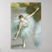 Danser in Groene Degas, Kunst Poster (Voorkant)