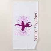 DANSER la serviette de plage de la REINE fille. (Devant)