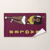 Danser/Majorette Handdoek Maroon Gold Eagle A 2 (Handdoek)