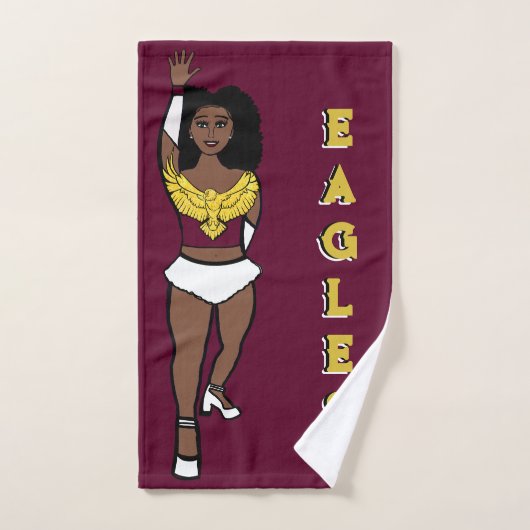 Danser/Majorette Handdoek Maroon Gold Eagle A 2 (Handdoek)