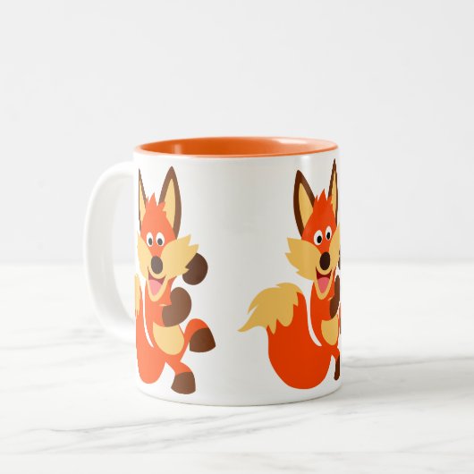 Danser mignon Danson Fox Mug (Devant gauche)