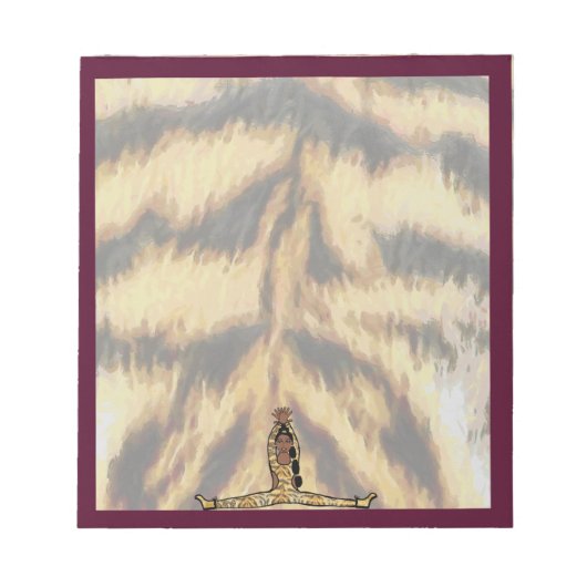 Danser Notitieblok Maroon Tiger #1 (Voorkant)