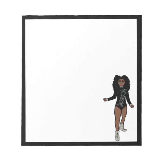 Danser Notitieblok Zwart / Zilver A (Voorkant)