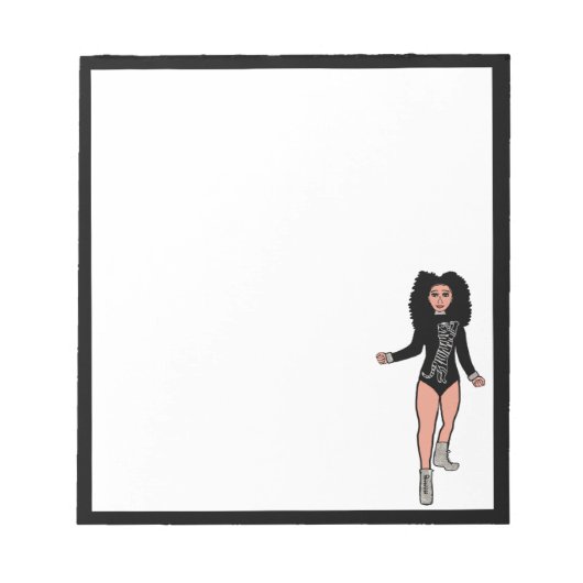 Danser Notitieblok Zwart / Zilver B (Voorkant)