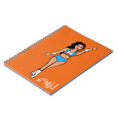 Danser Notitieboek Lichtblauw/Wit/Sinaasappel (Linkerzijde)