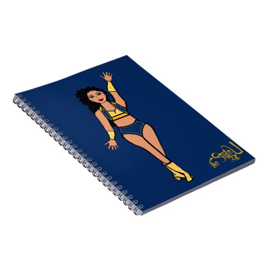 Danser Notitieboek Navy/Gold (Rechterzijde)