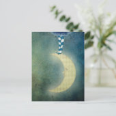 danser op de maan briefkaart (Staand voorkant)