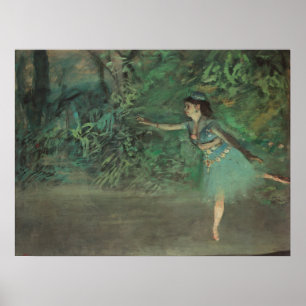 Danser op het podium door Edgar Degas, Vintage Bal Poster