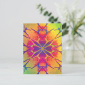 danser (regenboog - Psychedelic2) Briefkaart (Staand voorkant)