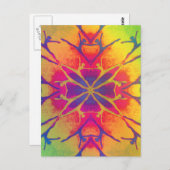 danser (regenboog - Psychedelic2) Briefkaart (Voorkant / Achterkant)