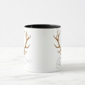 Danser Rendier Antlers Kerst Mok (Midden)