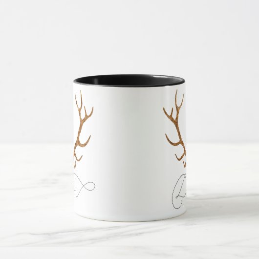 Danser Rendier Antlers Kerst Mok (Midden)