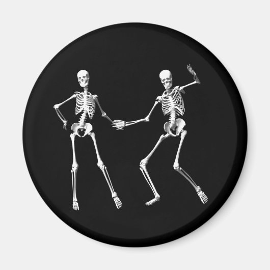 Danser Retro Skeletons Magnet (Devant)