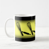 Danser Rollin Pins et Whisks mignonne Mug Jaune (Gauche)