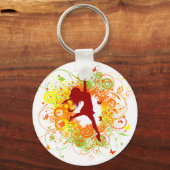 Danser Silhouet Sleutelhanger (Voorkant)