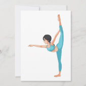 Danser stretching uitnodigingen (Voorkant)