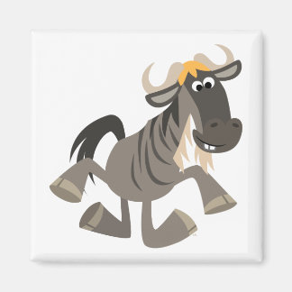 Danser sur bande dessinée Wildebeest Magnet