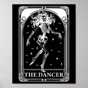 Danser Tarot Kaart Skelet Dancing Daughter Teache Poster