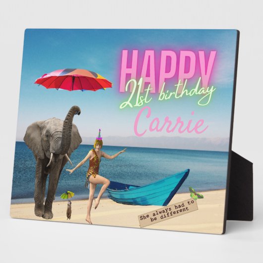 danseres 21e verjaardag Gewijzigde kunsttabel Fotoplaat (Zijkant)