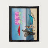 danseres 21e verjaardag Gewijzigde kunsttabel Wandkleed (Voorkant)