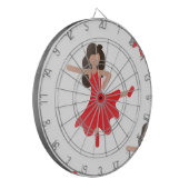 danseres emoji dartbord (Voorkant Links)