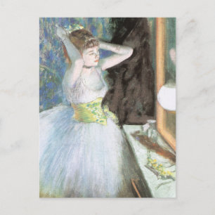 Danseres in haar kleedkamer door Edgar Degas Briefkaart