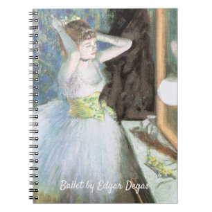 Danseres in haar kleedkamer door Edgar Degas Notitieboek