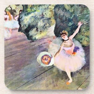 Danseres met een Bloemenboeket van Edgar Degas Drankjes Onderzetter